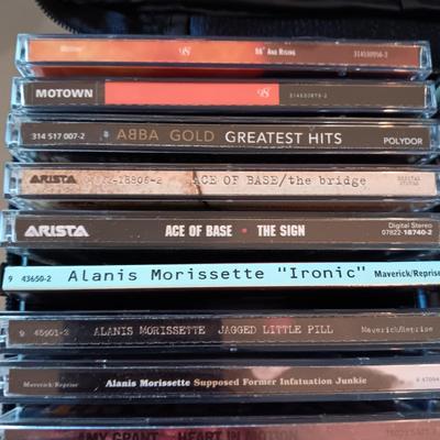MUSIC ON CD's IN A CARRY CASE (2)