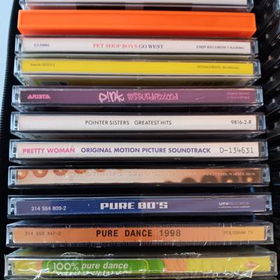 MUSIC ON CD's IN A CARRY CASE (3)