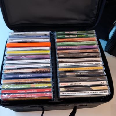 MUSIC ON CD's IN A CARRY CASE (3)