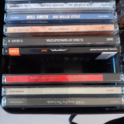 MUSIC ON CD's IN 2 CARRY CASES (1)