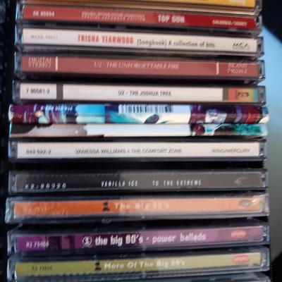 MUSIC ON CD's IN 2 CARRY CASES (1)