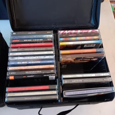 MUSIC ON CD's IN 2 CARRY CASES (1)