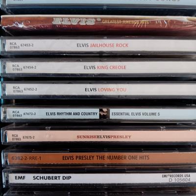 MUSIC ON CD's IN 2 CARRY CASES (2)