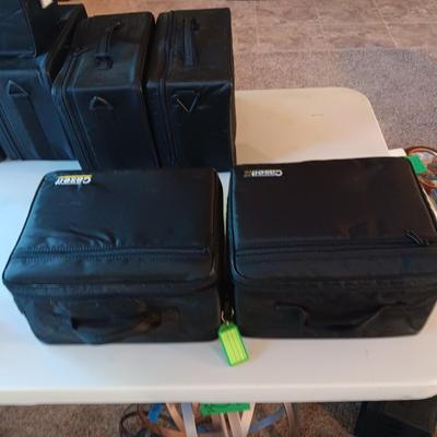 MUSIC ON CD's IN 2 CARRY CASES (2)