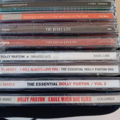 MUSIC ON CD's IN 2 CARRY CASES (4)