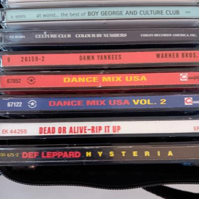 MUSIC ON CD's IN 2 CARRY CASES (4)