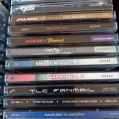 MUSIC ON CD's IN 2 CARRY CASES (4)