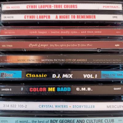 MUSIC ON CD's IN 2 CARRY CASES (4)