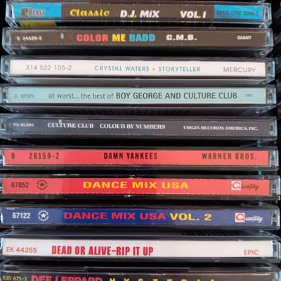 MUSIC ON CD's IN 2 CARRY CASES (4)
