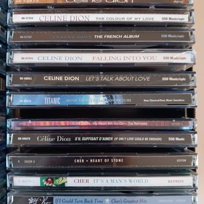 MUSIC ON CD's IN A CARRY CASE PLUS JOHN DENVER 4 DISC SET