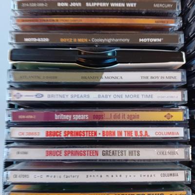 MUSIC ON CD's IN A CARRY CASE PLUS JOHN DENVER 4 DISC SET