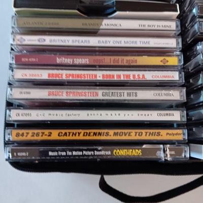 MUSIC ON CD's IN A CARRY CASE PLUS JOHN DENVER 4 DISC SET