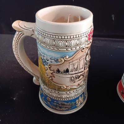 4 BEER STEINS