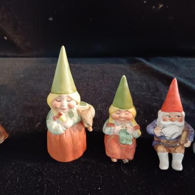 MINIATURE UNIBOCK AND OTHER FIGURES PLUS WOODEN SHOES