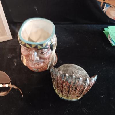 LIMITED EDITION INDIAN TOBACCO JAR, PICTURE OF AN OLDER MAN AND MORE