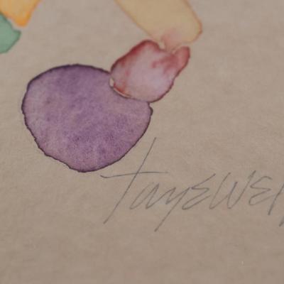 Signed Original Crab Watercolor by Tayewell