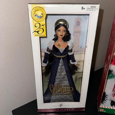 2 NEW BARBIE "DOLLS OF THE WORLD" AND "SANTA'S HELPER"