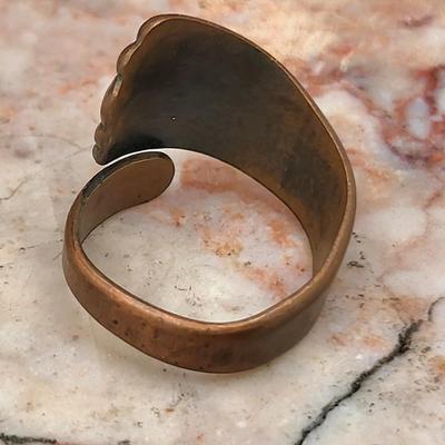 Vintage Copper Bracelets Pin Earrings Ring