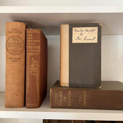 Large Assortment of Beige and Brown Books (LR-RG)