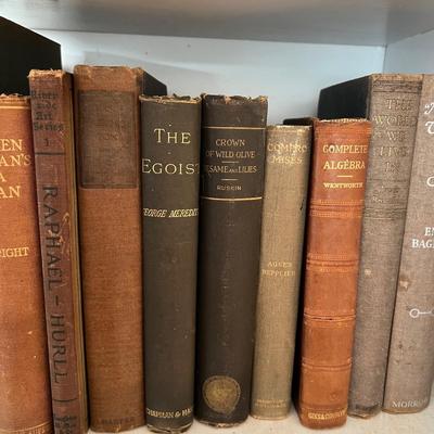 Large Assortment of Beige and Brown Books (LR-RG)