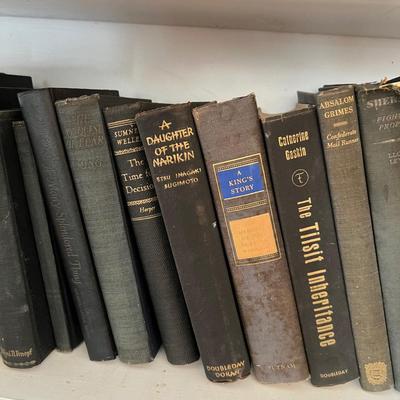 Assortment of Books 1800’s-1900’s W/Dark Covers (LR-RG)