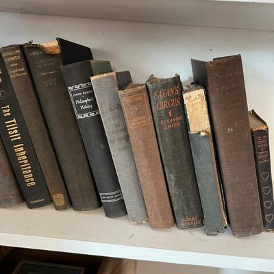 Assortment of Books 1800’s-1900’s W/Dark Covers (LR-RG)