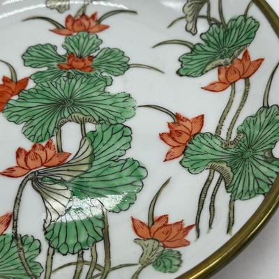 Large Asian Famille Verte Plate-local pickup and shipping available