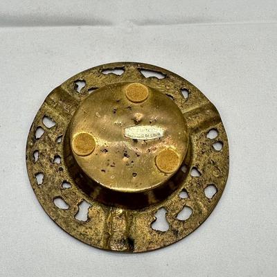 Vintage Chinese Brass Red Enamel-Set 2