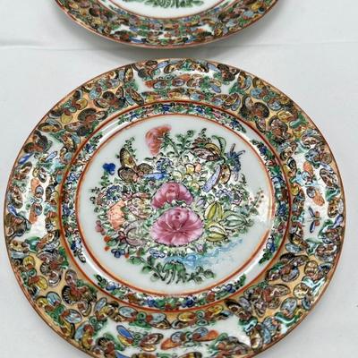 Chinese Famille Rose Plates 6"- Set 2 local pickup and shipping available