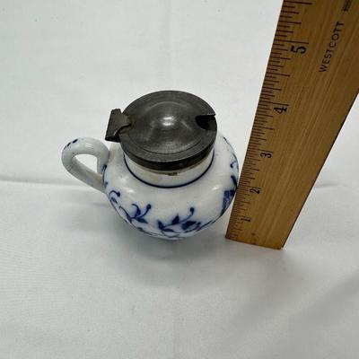 Small Vintage Porcelain Jar-local pickup and shipping available