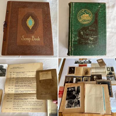 Antique Diary, Photographs, Scrap-Book & More (LR-RG)