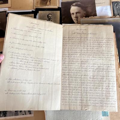 Antique Diary, Photographs, Scrap-Book & More (LR-RG)