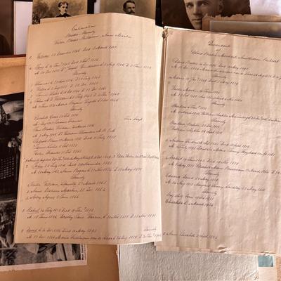 Antique Diary, Photographs, Scrap-Book & More (LR-RG)