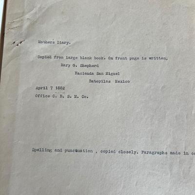 Antique Diary, Photographs, Scrap-Book & More (LR-RG)