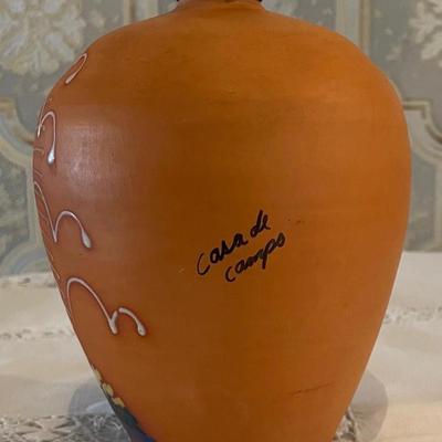 Signed Casa De Campo Clay Vase