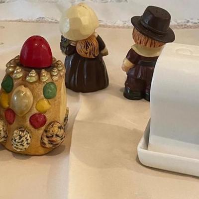 Three Different Salt & Pepper Shakers