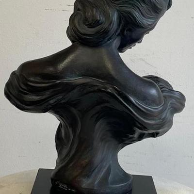 Ceramic Mother and Daughter Bust