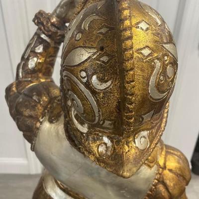Vintage Tall Conquistador Figurine Lamp