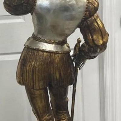 Vintage Tall Conquistador Figurine Lamp