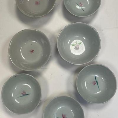 7 Antique Chinese Collectible Porcelain Dishes