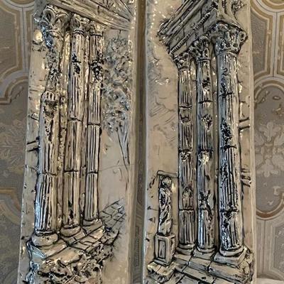 Art Deco Porcelain Wall Plaques