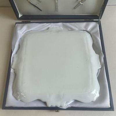 Limoge Plate/Spoon/Knife Collection in a Box