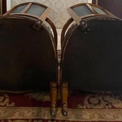 Twin Victorian Style Arm Chairs