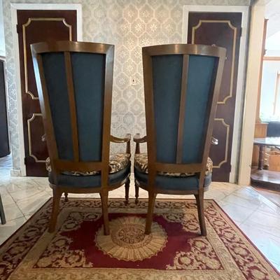 Twin Victorian Style Arm Chairs