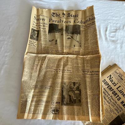 World War I & II Newspapers, Ration Books, Telegraphs & More (LR-RG)