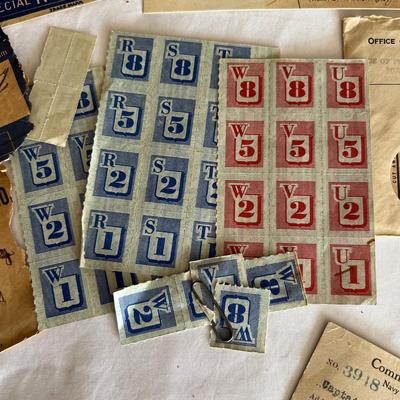 World War I & II Newspapers, Ration Books, Telegraphs & More (LR-RG)