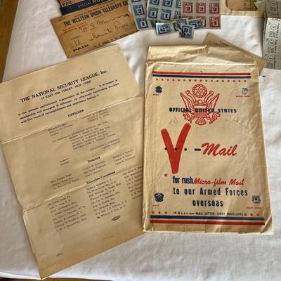 World War I & II Newspapers, Ration Books, Telegraphs & More (LR-RG)