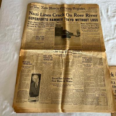 World War I & II Newspapers, Ration Books, Telegraphs & More (LR-RG)