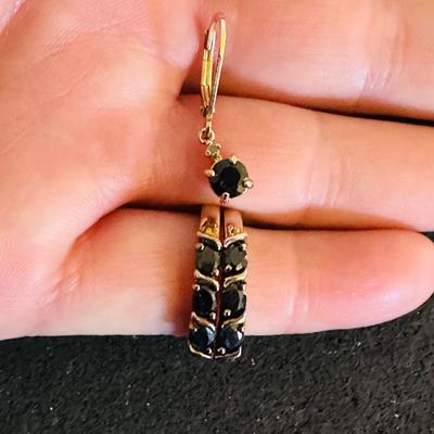 925 Stamped blue stone set