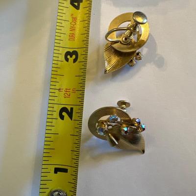 Vintage rhinestone earrings